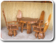 Rönk körasztal székekkel 02-1659