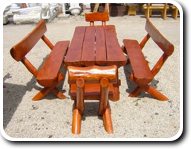 Társalgó asztal padokkal, székekkel 02-1663