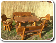 Előkelő asztal padokkal, székekkel 02-1655